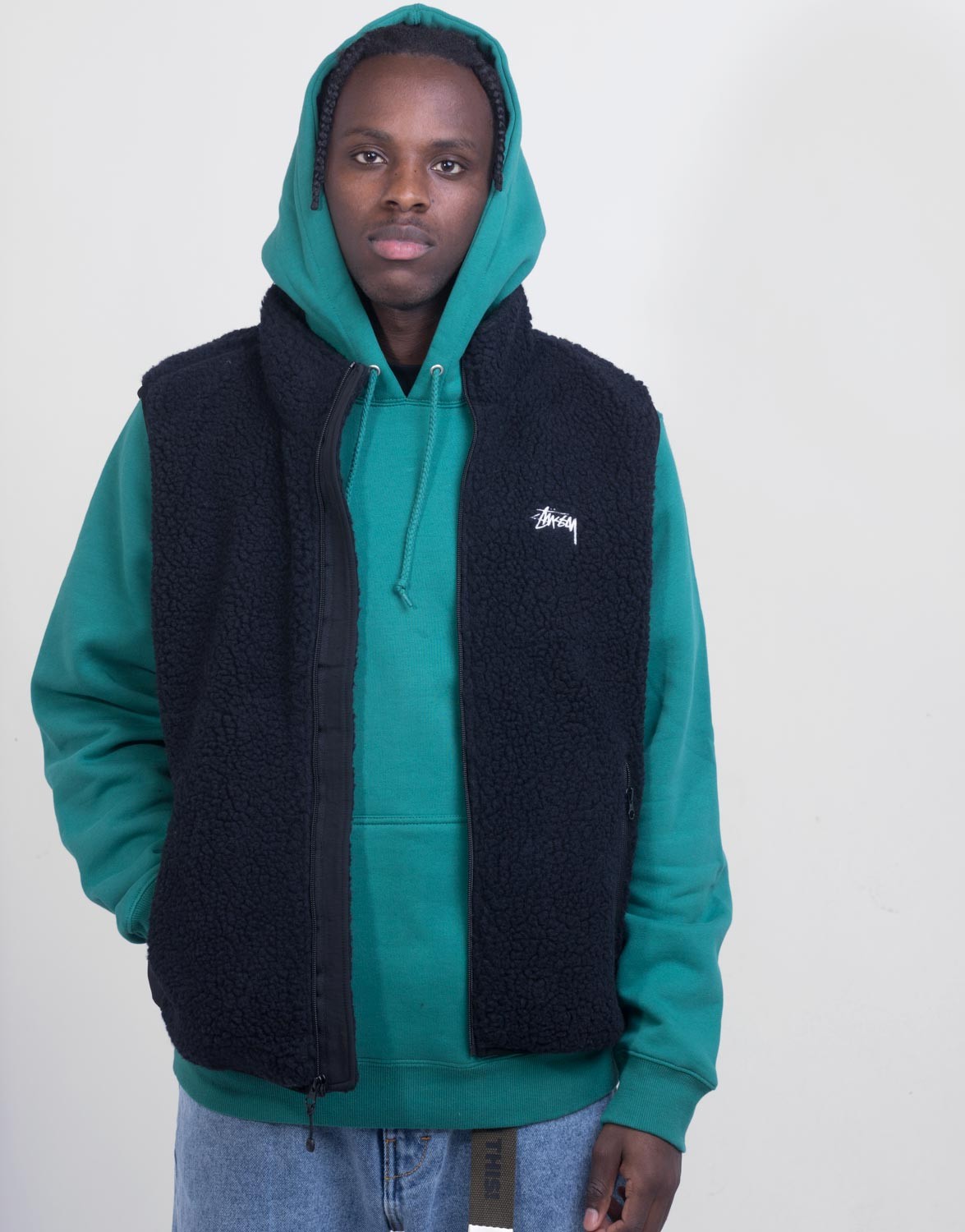 Stüssy Block Sherpa Vest