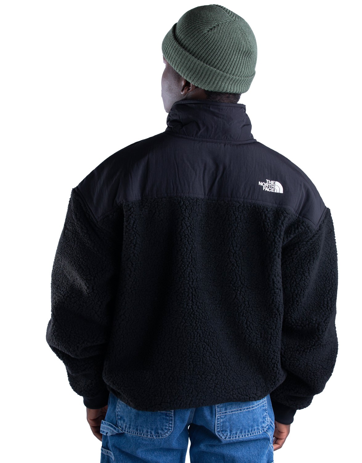 the north face platte sherpa q zip